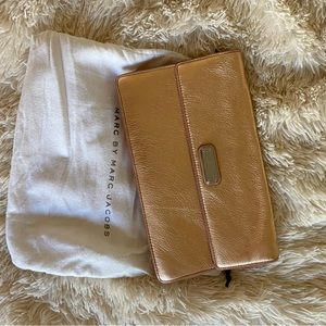 NWT Marc by Marc Jacobs rose gold clutch